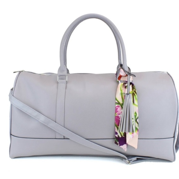 Ms Lovely WEEKENDER DUFFEL BAG WITH SATIN TIE